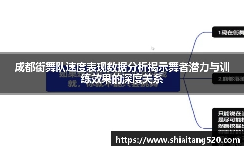 成都街舞队速度表现数据分析揭示舞者潜力与训练效果的深度关系